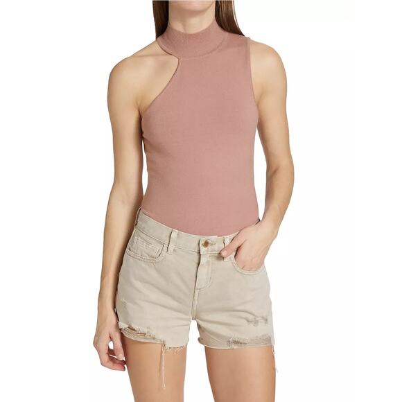 L'AGENCE Imani Knit Tank Top Misty Rose Large (b40) - Picture 2 of 10